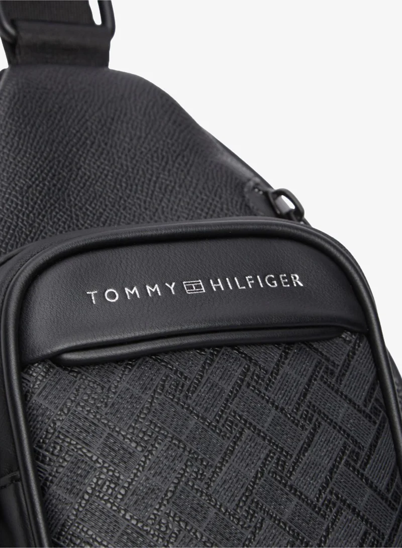 Tommy Hilfiger  Modern Textured Flag Sling Bag for Men | Best Price UAE