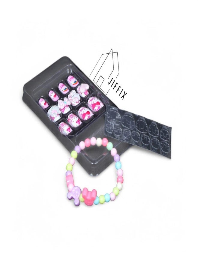Jiffix Cute Fantasy Nail & Bracelet Set - Adorable, Fun, Stylish, Easy to Apply, Perfect for Kids, Trendy Designs, Durable, Fashionable, Gift-Worthy, Vibrant Colors, Playful & Charming Look! - Image 5