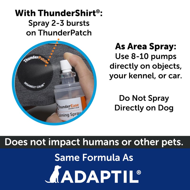 ThunderEase Dog Calming Pheromone Spray | Powered by ADAPTIL | Reduce Anxiety During Travel, Vet Visits and Boarding - Image 2