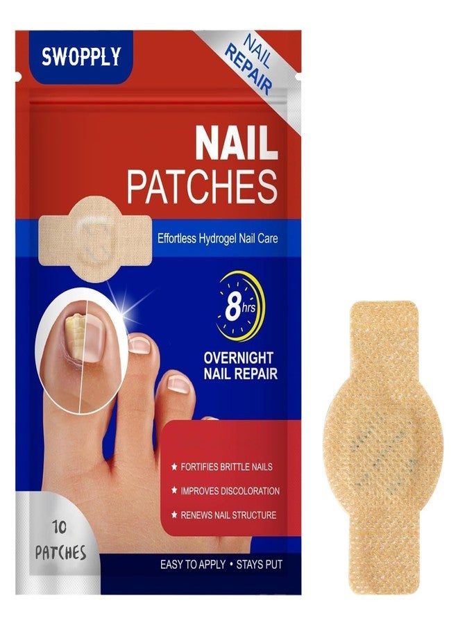 SWOPPLY Advanced Fungal Nail Patch Treatment - Powerful Antifungal Solution | Targets Nail Fungus at the Root | Easy-to-Use Patch for Toenail & Fingernail (10 PATCHES) - Image 1