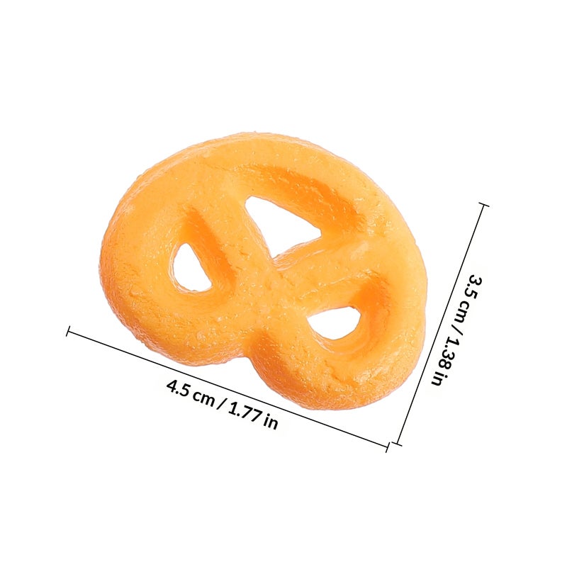 3pcs Simulated Cookie Adornment Unique Fake Cookies Ornaments Chic Photo Props - Image 2