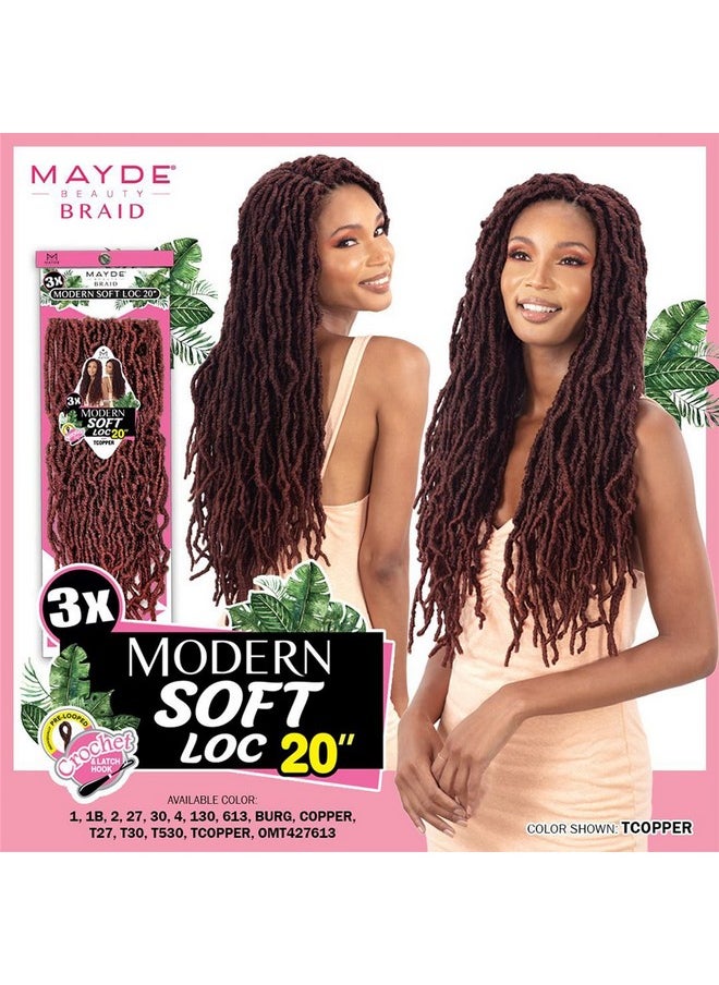 Mayde Beauty - Crochet Braids 3X Modern Soft Loc 20" (Pack Of 5 1) - Image 1