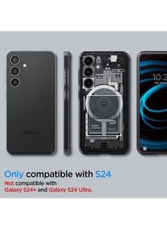 Spigen غطاء حماية بحلقة معدنية هجينة للغاية من MagFit لهاتف Samsung Galaxy S24 متوافق مع Magsafe - Zero One  - Image 2