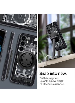 Spigen غطاء حماية بحلقة معدنية هجينة للغاية من MagFit لهاتف Samsung Galaxy S24 متوافق مع Magsafe - Zero One  - Image 4