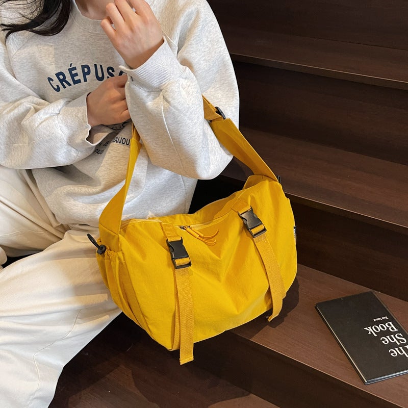 New Casual Large-Capacity Tote Bag Portable Simple Commuter Bag Student Shoulder Crossbody Bag - Image 3