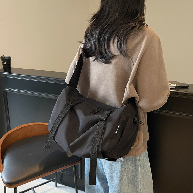 New Casual Large-Capacity Tote Bag Portable Simple Commuter Bag Student Shoulder Crossbody Bag - Image 2