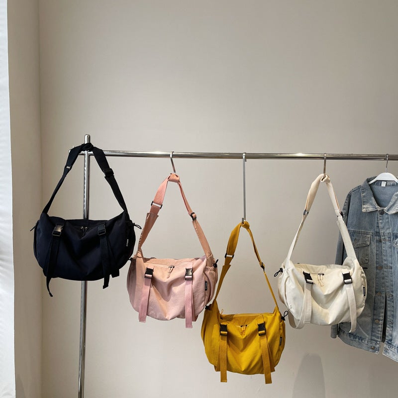 New Casual Large-Capacity Tote Bag Portable Simple Commuter Bag Student Shoulder Crossbody Bag - Image 4