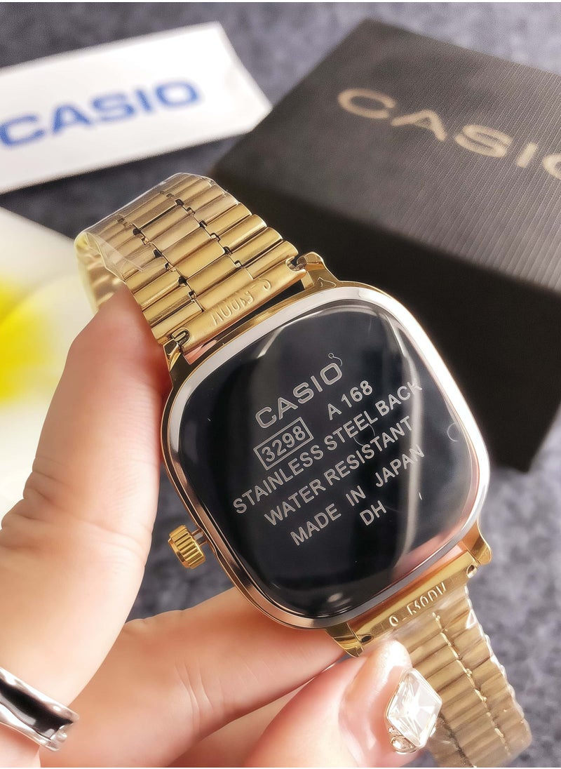 CASIO Classic Men's and Women's Fashion Multi functional Alloy square Quartz Watch Stainless Steel Strap 36CM  - Image 3