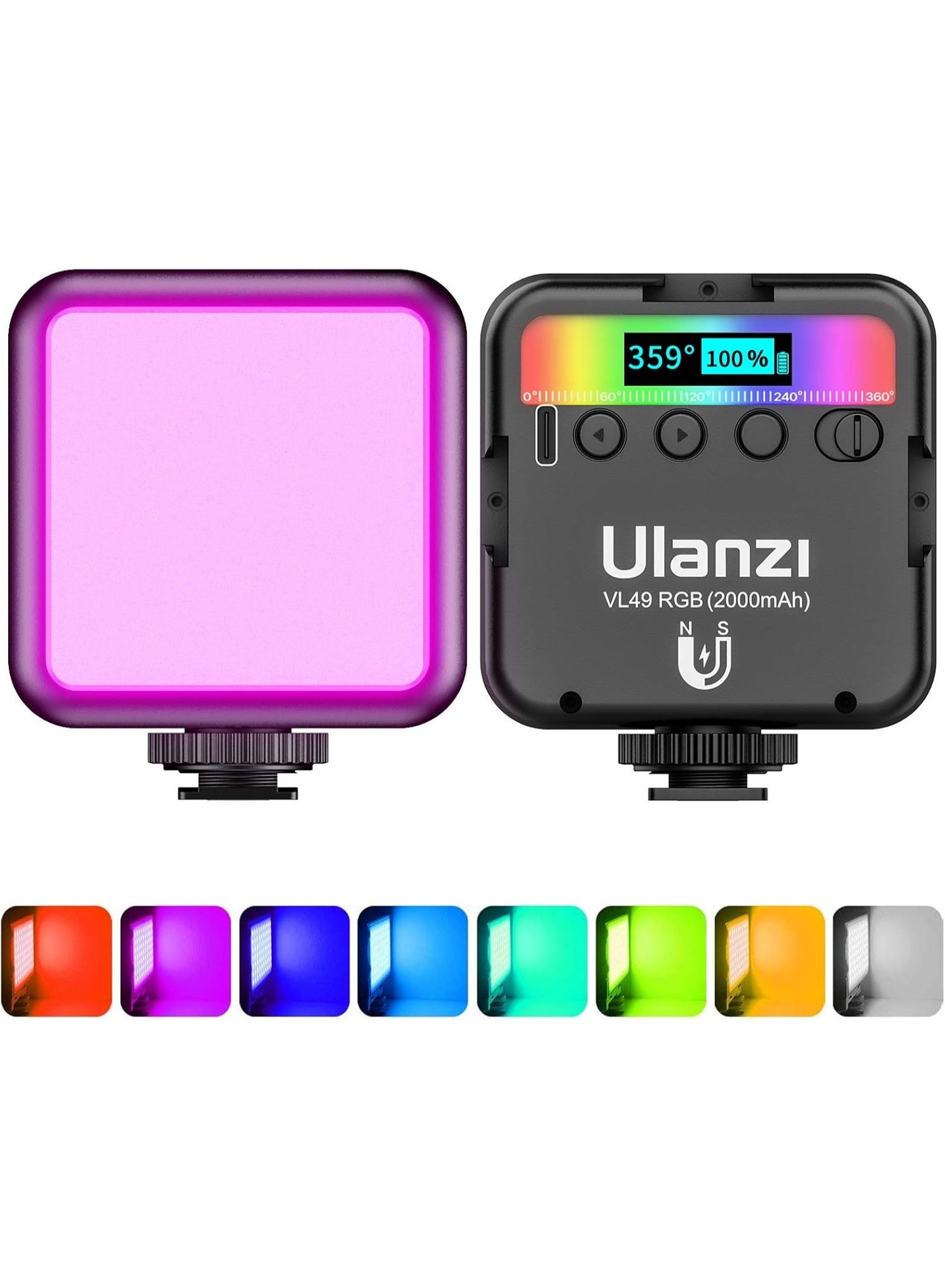 أولانزي Ulanzi Rgb Fill Light Photography Video Led Camera Light 60W
