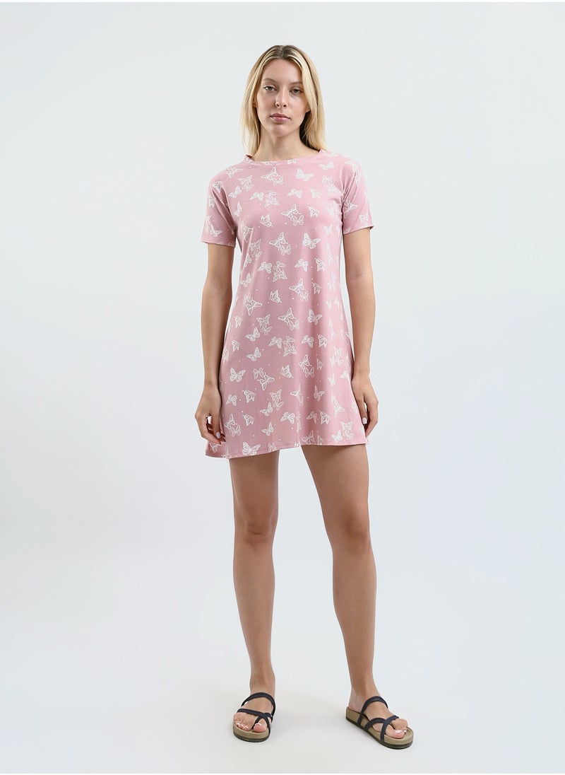 Mesery Sleepshirt Cotton Short Sleeves - Printed  - Image 1