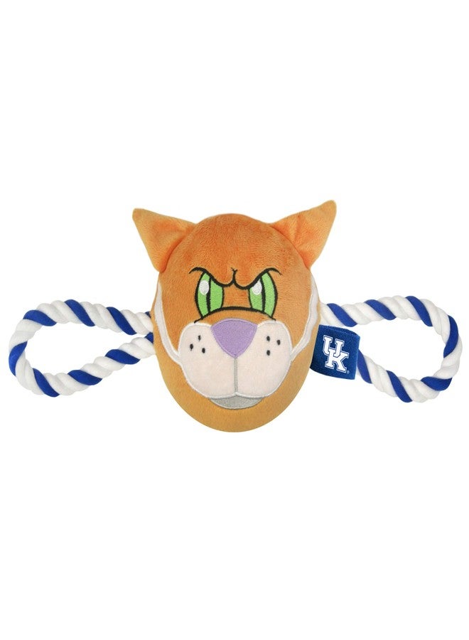 Pets First NCAA Kentucky Wildcats Nylon Mascot Dog Toy with Tough Dog Ropes & Inner Squeaker in Bright Team Colors - Image 3