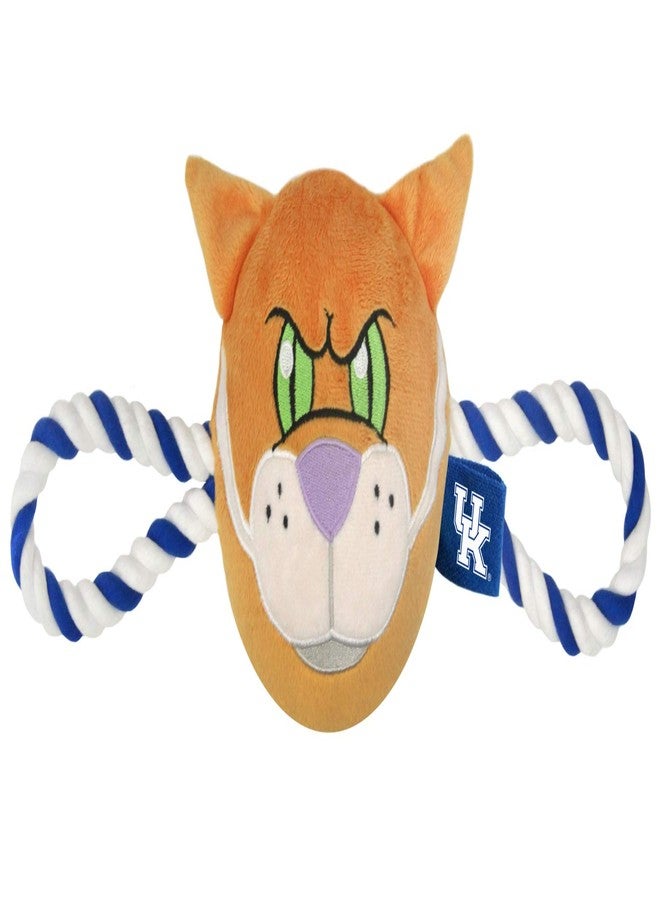 Pets First NCAA Kentucky Wildcats Nylon Mascot Dog Toy with Tough Dog Ropes & Inner Squeaker in Bright Team Colors - Image 1