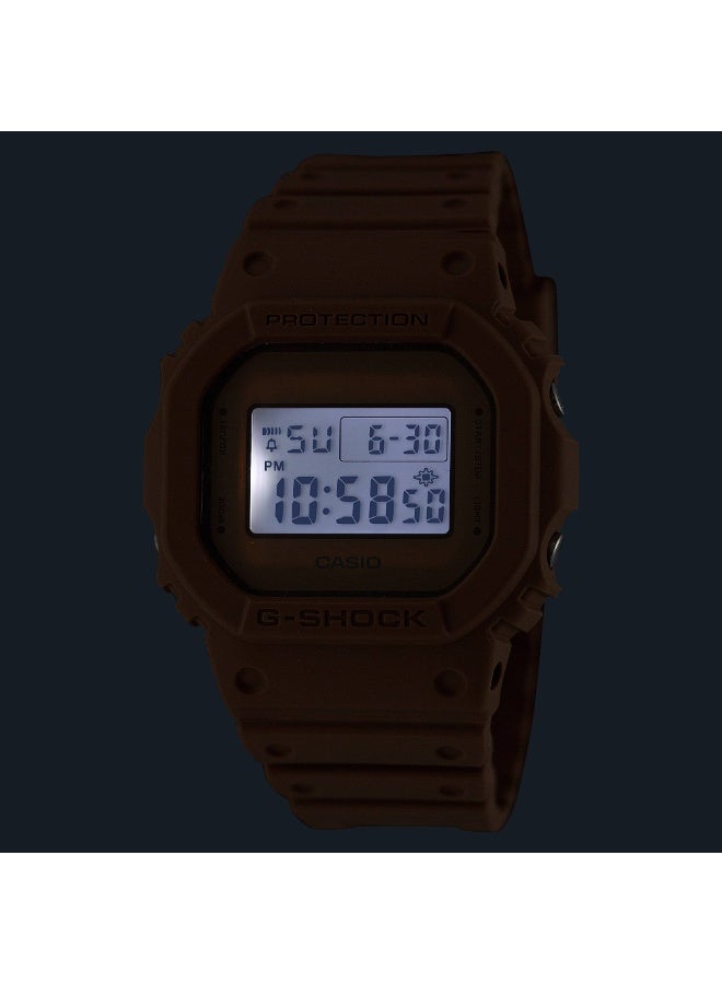 Casio G-SHOCK DW-5600NC-5DR Men’s Digital Watch, Brown Resin, Shock Resistant, 200m Water Resistance - Image 4