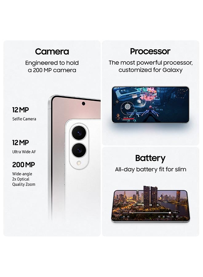 Samsung Galaxy S25 Edge AI Phone Dual SIM Titanium Icyblue 12GB RAM  256GB - Middle East Version - Image 5