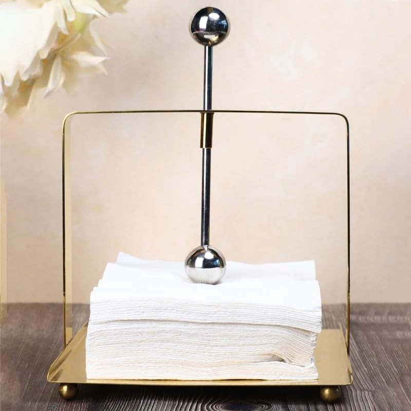 THE HOME CO. Enhance your home style Napkin Holder Gold  - Image 1