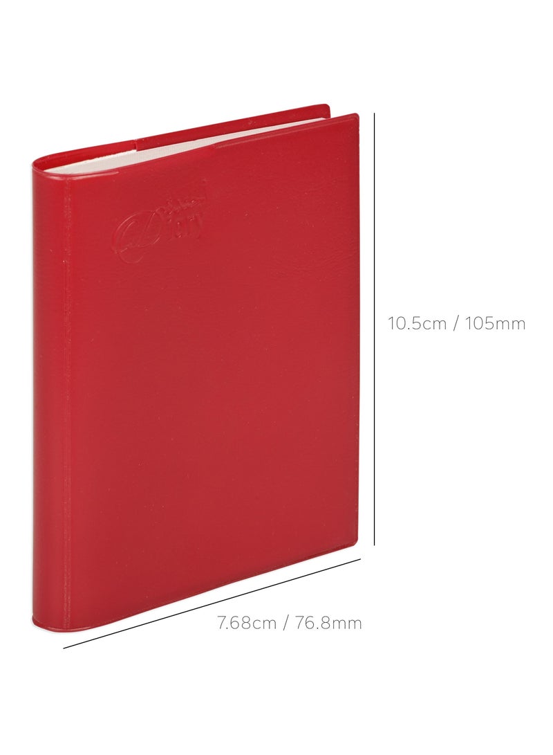 FIS 2025 Pocket Diary Arabic & English with PVC Soft Cover Maroon - FSDI09AE25MR - Image 4