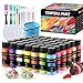 TMOL Washable Paint for Kids 42 ColorsNonToxic Safe Washable for Toddlers Tempera Paint with Brushes Palette Bucket School Project Art Supplies - Image 3