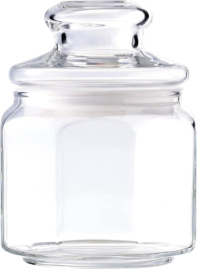 AKDC Glass Storage Container With Glass Lid (Pack Of 2, Clear, 500Ml) - Image 3