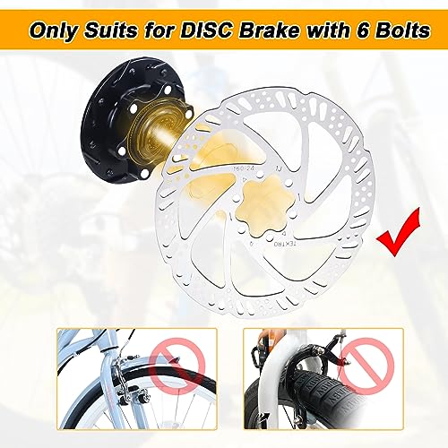 WEEROCK 27.5 Inch MTB Wheel Set Aluminium Alloy Double Wall Rims for Mountain Bike， Front & Rear Wheelsets with Bearing Hubs for DISC Brake compatibes with 7/8/9/10/11 Speeds Casette - Image 4