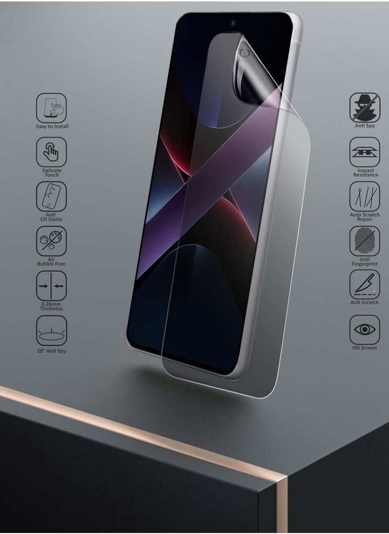 Yesido - Xiaomi Poco X7 Pro 5G 2025 Yesido Premium Hydrogel Film Thin and Flexible Screen Protector (MSHFMN) - Clear - Image 1
