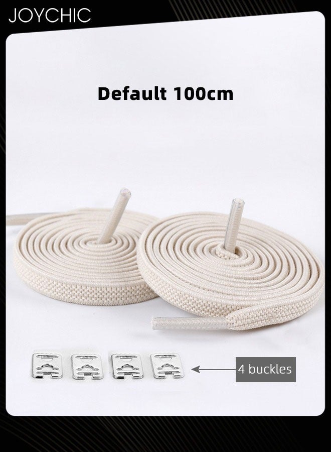 Joychic 3 Pairs No Tie Shoelace with Elastic Laces One Size Fits All Adult and Kids Running Sneakers Shoes Boot Strings Multicolour - Image 5