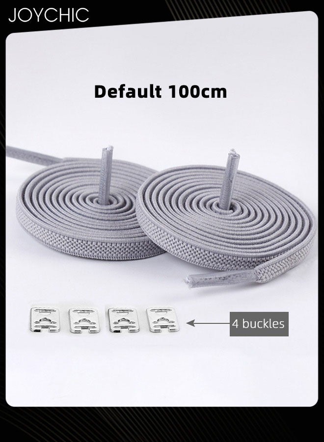 Joychic 3 Pairs No Tie Shoelace with Elastic Laces One Size Fits All Adult and Kids Running Sneakers Shoes Boot Strings Multicolour - Image 4