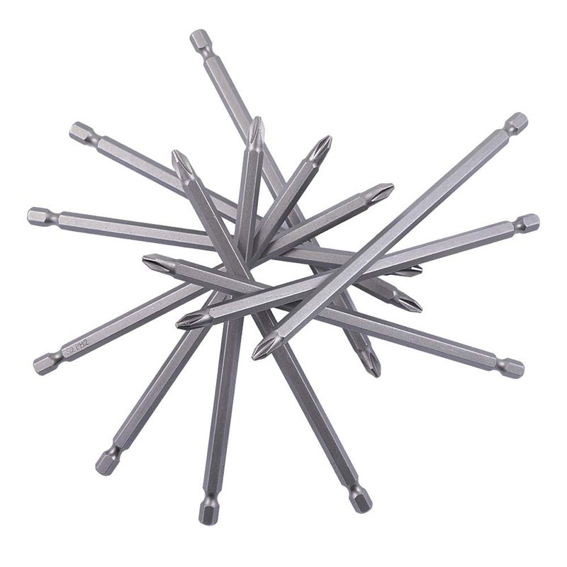 Rocaris 10 Pack 2 x 6" Cord less Drill Phillips Screwdriver Bit Magnetic Tip Extra Long Set - Image 3