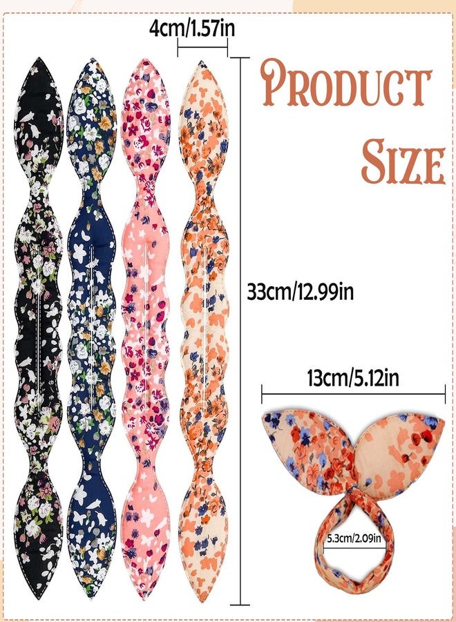 CoolShef 4Pcs Deft Hair Bun Maker | Flexible Rabbit Ear Twister Hair Bun Clip Set |Easy-to-Use Hair Bun Accessories for Woman and Girls | Quick & Stylish Updo Tool - Image 2