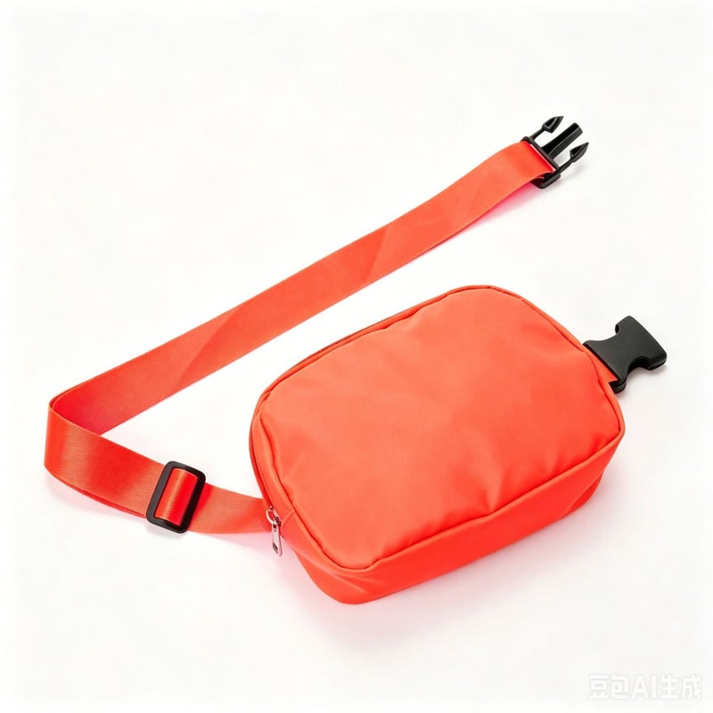Qi Ta Cross-Border Lulu-Style Waist Bag, Nylon Waterproof Chest Pack, Shoulder Bag for Outdoor Sports and Running - Image 1