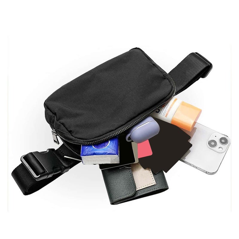 Qi Ta Cross-Border Lulu-Style Waist Bag, Nylon Waterproof Chest Pack, Shoulder Bag for Outdoor Sports and Running - Image 3