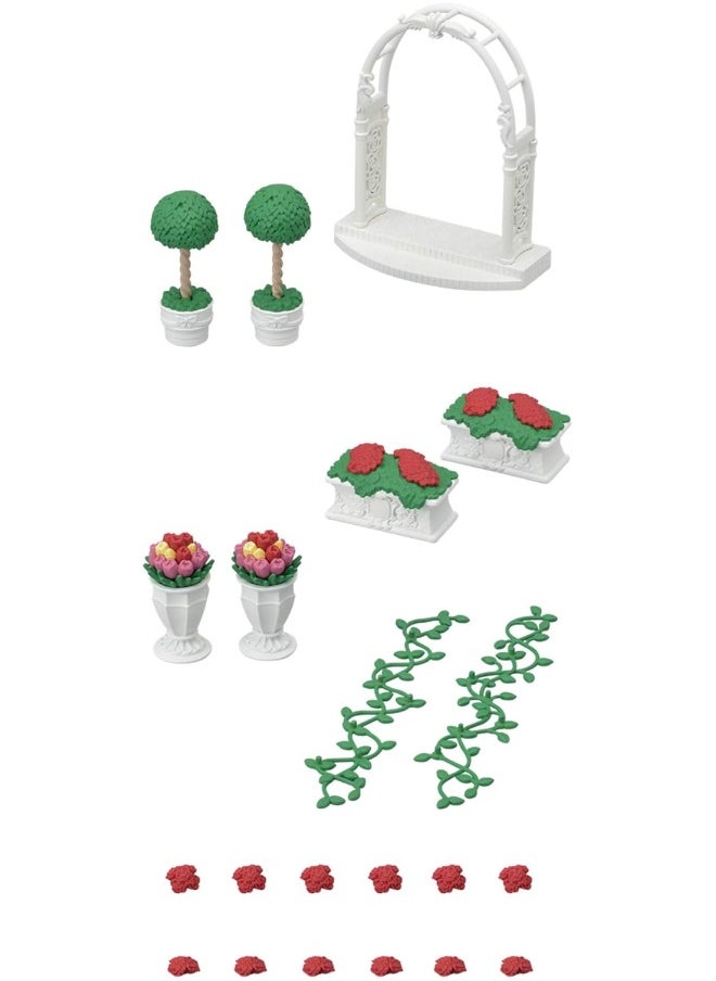 Calico Critters Calico Critters, Town Series, Furniture Sets, Doll House Furniture, Calico Critters Floral Garden Set  - Image 3