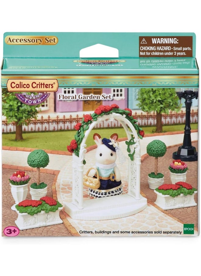 Calico Critters Calico Critters, Town Series, Furniture Sets, Doll House Furniture, Calico Critters Floral Garden Set  - Image 2