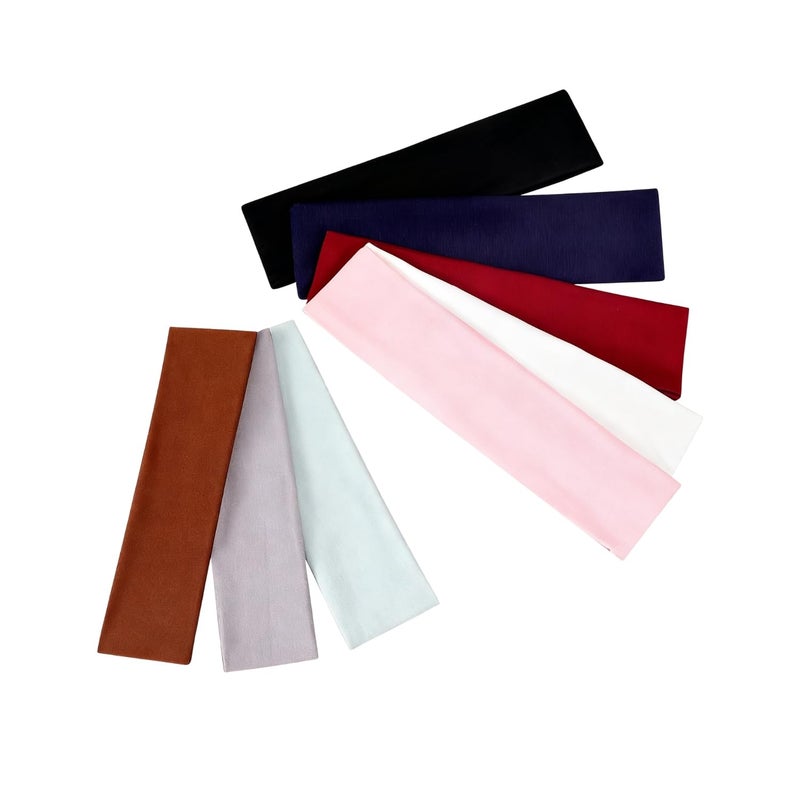 TecoKart 8-Pack Elastic Sport Headbands for Women & Girls – Non-Slip Comfortable Hairbands for Sports, Yoga, Running, Multi-Color (Black, White, Pink, Gray, Dark Brown (Coffee), Blue, Navy Blue, Red) - Image 1