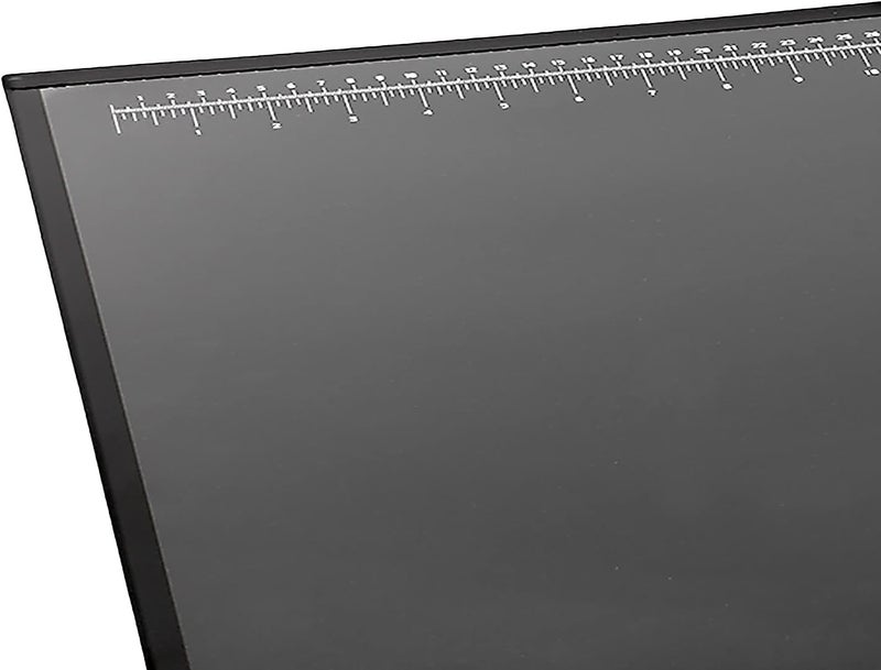 ARTISTIC Logo Pad Engineering Desk Mat Pad for Desktop Organization & Document Protection, Printed Ruler Measurements, Black/Clear, 19" x 24" - Image 5