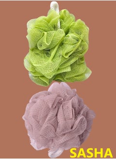 Sasha 2-Piece Mesh Bath Sponge Loofah Multicolor  - Image 3