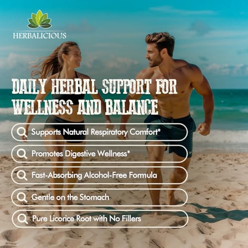 HERBALICIOUS Licorice Root Extract (Glycyrrhiza glabra) – Organic Liquid Herbal Extract, 2 fl oz – Vegan, Non-GMO, Gluten-Free - Image 3