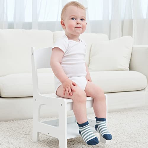 Zaples Baby Boys Non Slip Grip Ankle Socks with Non Skid Soles for Infants Toddlers Kids, Boy Stripes, 12-36 Months - Image 5