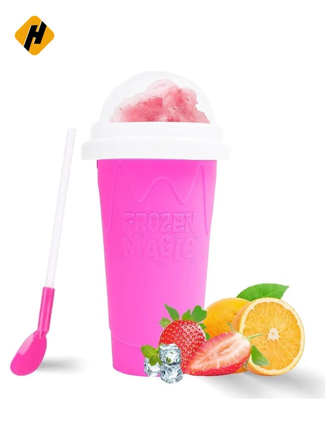 HuHa - Slushie Maker Cup, TIK TOK Magic Quick Frozen Smoothies Cup, Double Layer Squeeze Slushy Maker Cup, Cool Stuff Slushy Maker Portable Squeeze Ice Cup Birthday Gifts for Kids - Image 1