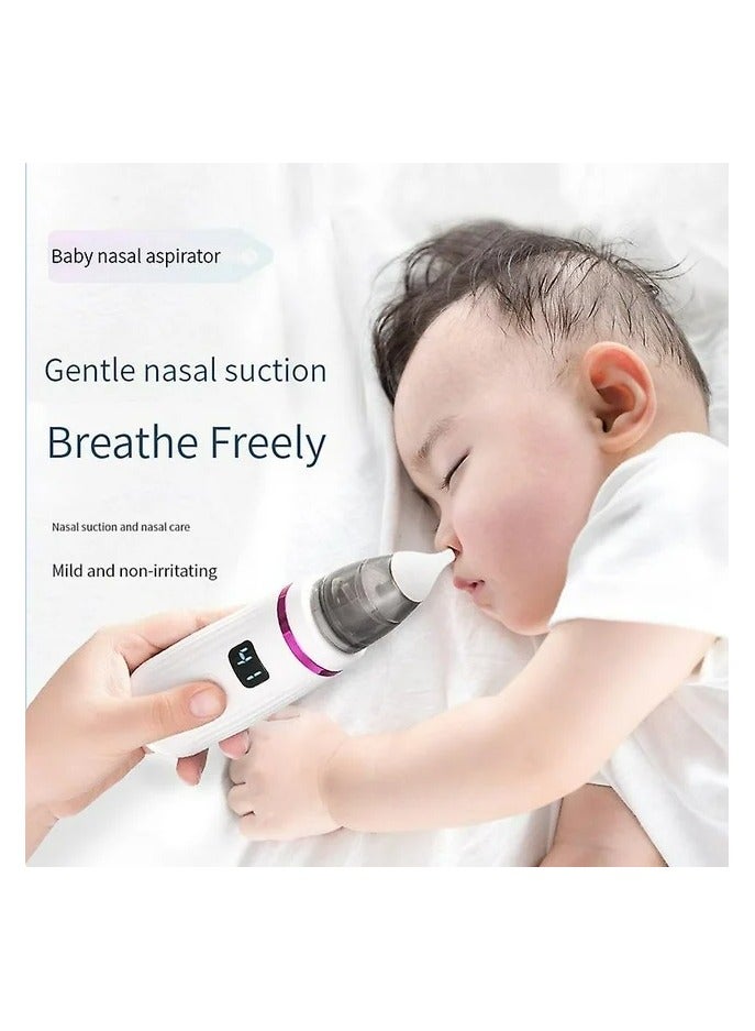 جهاز شفط أنف كهربائي قابل لإعادة الشحن، شفاط مخاط للأطفال الصغار وحديثي الولادة، 5اوضاع شفط - Image 2
