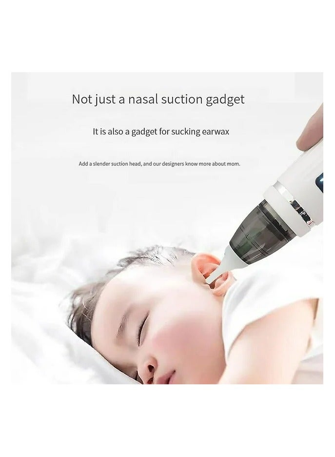 جهاز شفط أنف كهربائي قابل لإعادة الشحن، شفاط مخاط للأطفال الصغار وحديثي الولادة، 5اوضاع شفط - Image 3