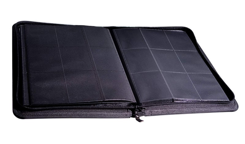 TopDeck 500 Card Ringless Zip Binder Pro - 9-Pocket Pages Side Load Sleeve TCG Storage Portfolio, Compatible with Pokemon, Yu-Gi-Oh, One Piece, MTG, Comic Trading Collectible Cards - Black - Image 3
