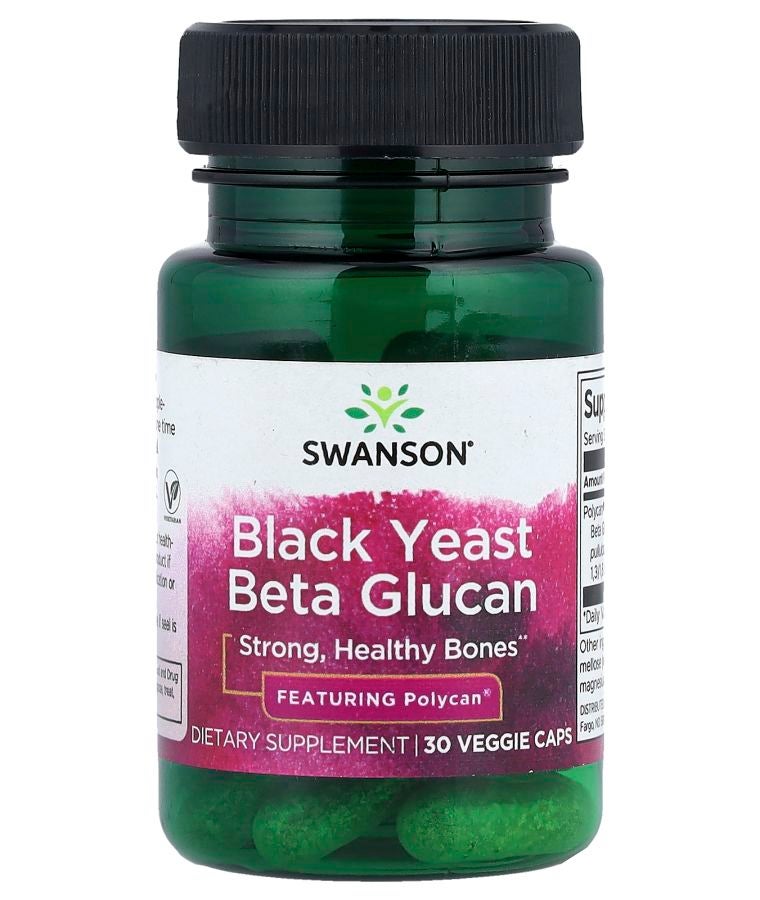 Black Yeast Beta Glucan 30 Veggie Caps (150 mg Per cap)