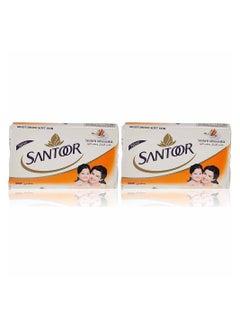 Santoor Sandal and Almond Milk Soap Bar 175gms Pack of 4 White Soap 