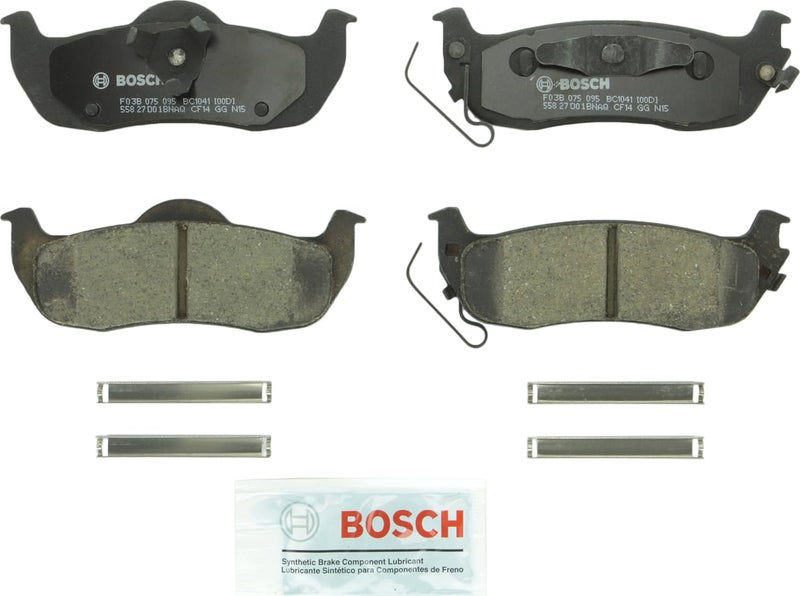 BOSCH BC1041 QuietCast Premium Ceramic Disc Brake Pad Set - Compatible With Select Infiniti QX56; Jeep Commander, Grand Cherokee; Nissan Armada, Titan; REAR - Image 2