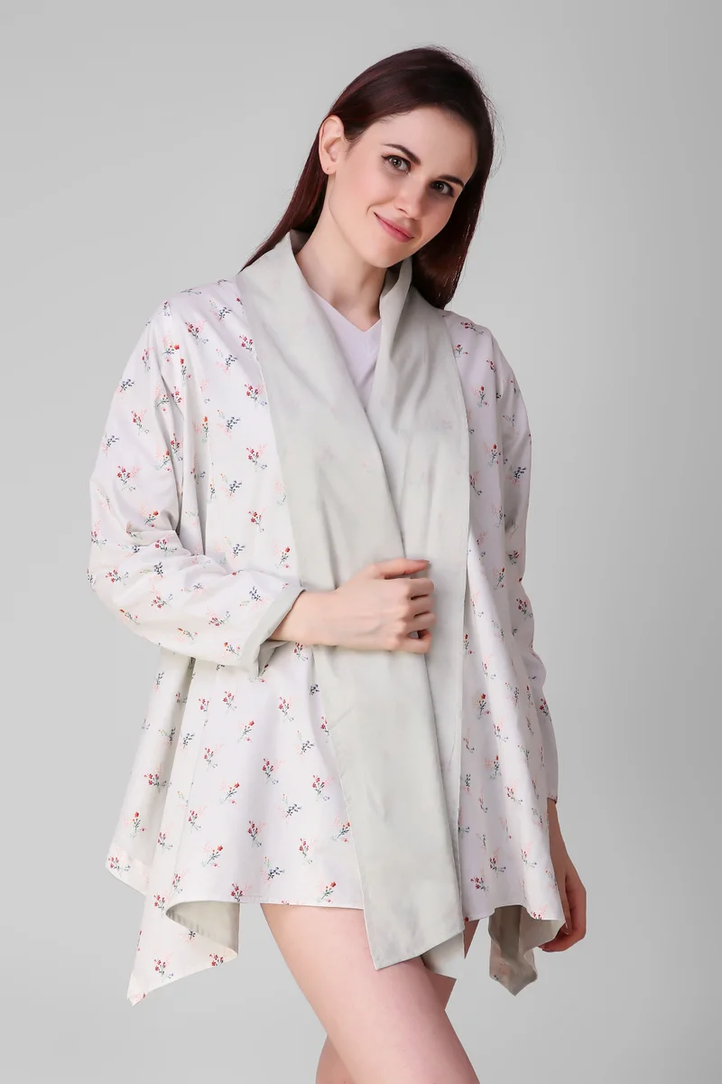 After Dark Betty Reversible Luxe Cotton Gown