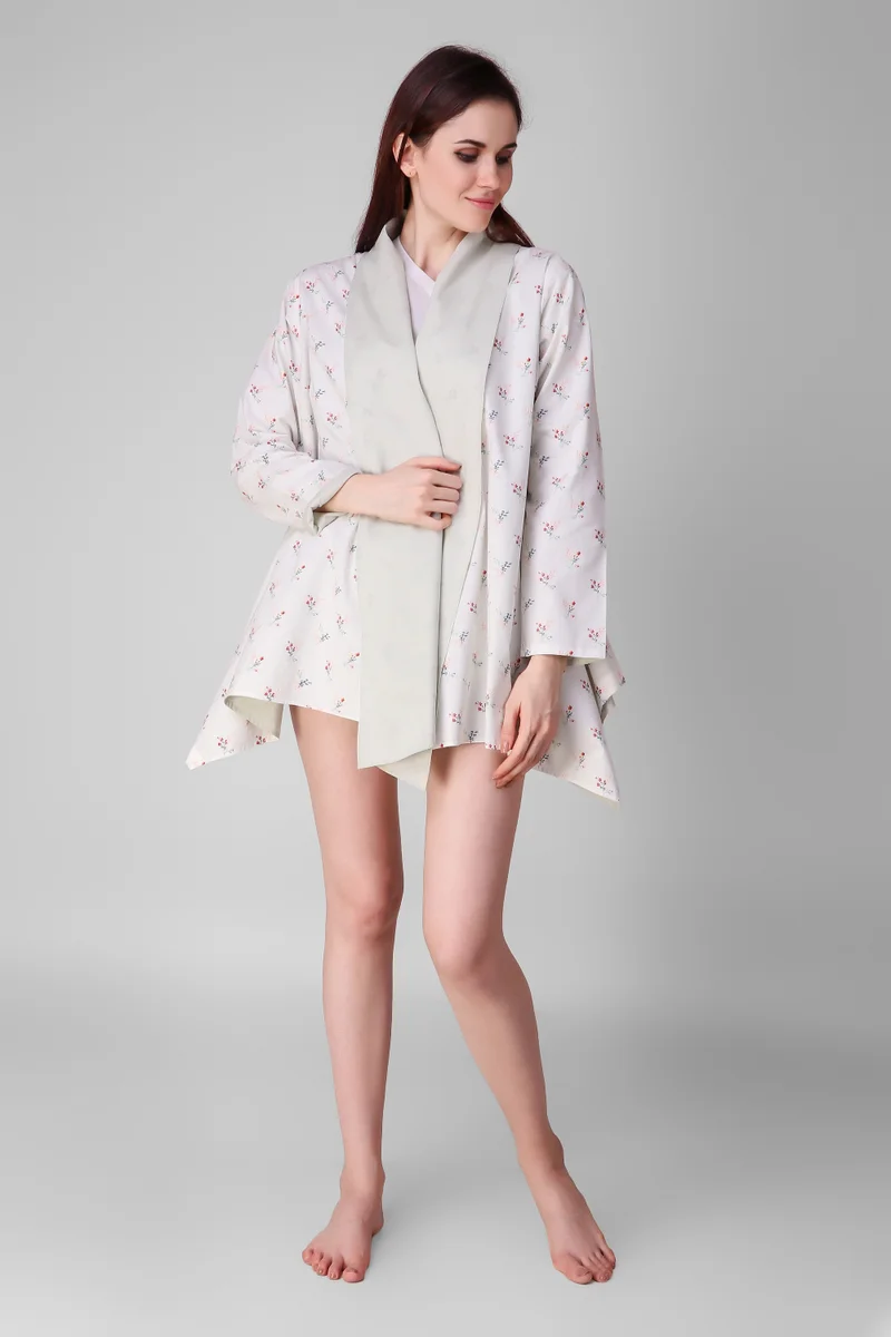 After Dark Betty Reversible Luxe Cotton Gown