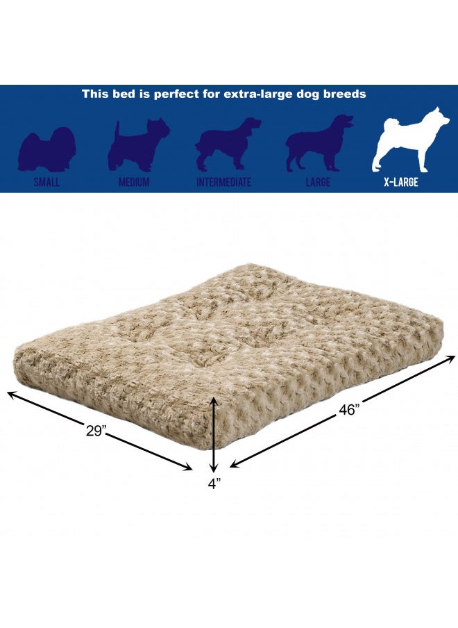 MidWest Homes for Pets Deluxe Dog Beds | Super Plush Dog & Cat Beds Ideal for Dog Crates | Machine Wash & Dryer Friendly, 1-Year Warranty, Mocha, 48-Inch - pzsku/Z99018C76AFF89188408AZ/45/_/1731077855/88f36e4b-2668-47da-b808-372d66efc090