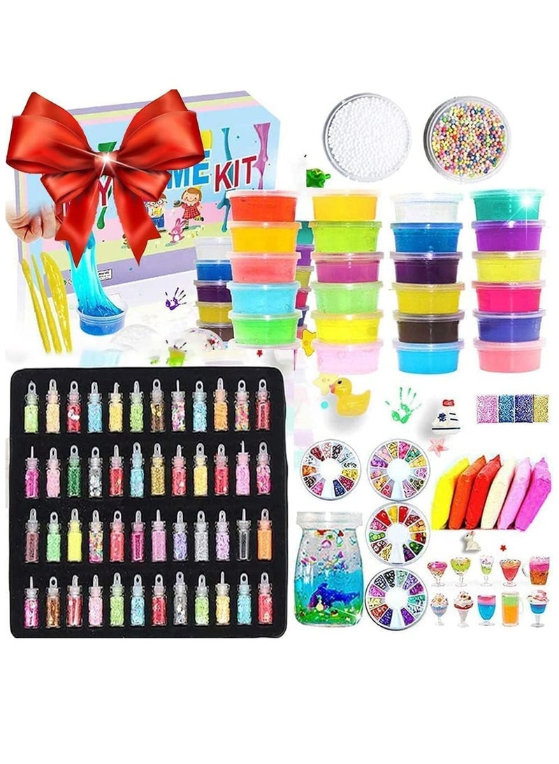 JOMILA Slime Kit Super Soft Non-Sticky Stress Relief Toy Scented Sludge Toy for Kids Education Party Favor Gift and Birthday Slime 108 - Image 1