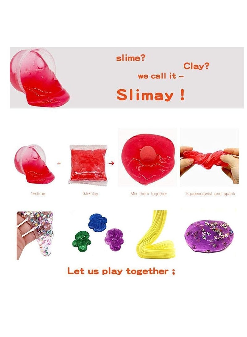 JOMILA Slime Kit Super Soft Non-Sticky Stress Relief Toy Scented Sludge Toy for Kids Education Party Favor Gift and Birthday Slime 108 - Image 4