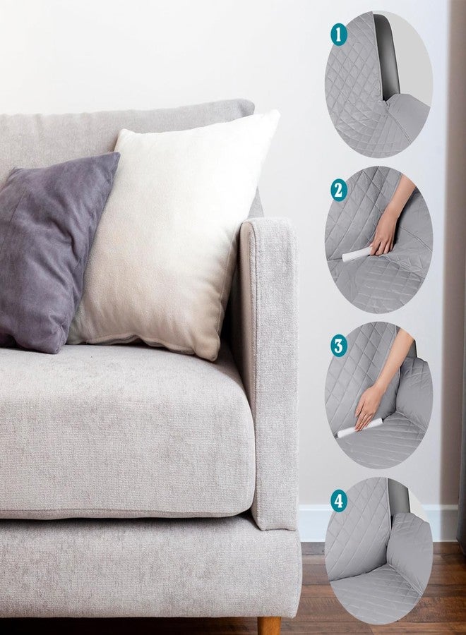 DEARMAMY 14pcs Anti Slip Slipcover Foam Grips Tucks Keep Slipcovers in Place Stretch Foam Stick White Non Slip Foam Stick for Sofa Couch Cover - Image 5